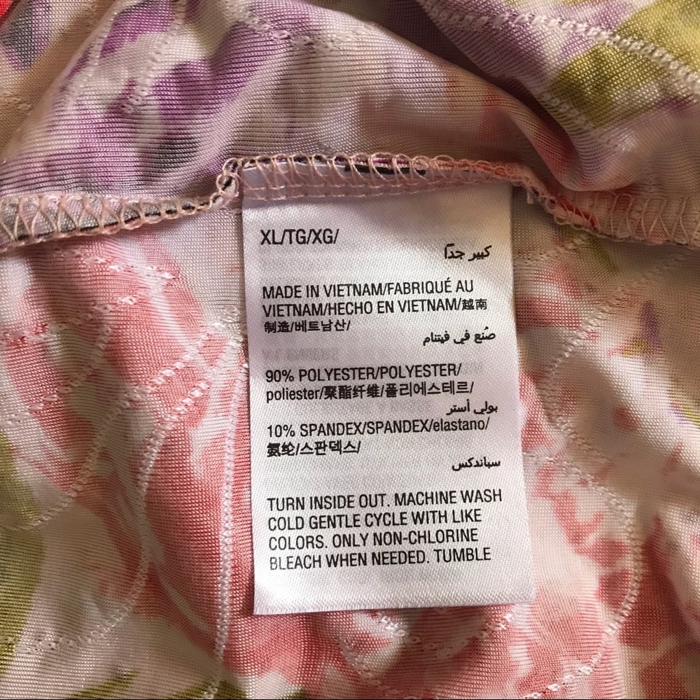 JM Collection Floral Print Embroidered Top Size XL - Picture 10 of 11